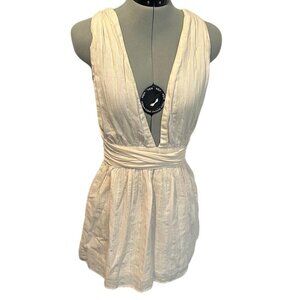 REVOLVE Ivory Backless Dress